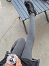 阪織屋踩腳【分段壓力】灰色打底連褲襪秋冬加絨加厚不掉檔女瘦腿保暖 曬單實(shí)拍圖