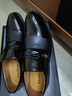 覓艷男士商務(wù)正裝內增高皮鞋男透氣韓版真皮休閑英倫男鞋子青年結婚鞋 黑色（增高款6CM） 42 曬單實(shí)拍圖
