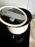 康巴赫（KOBACH）琺瑯鍋湯鍋 微壓搪瓷鍋精鐵鍋易潔不沾燉煮鍋電磁爐燃氣灶通用 新版微壓湯鍋【珍珠白】 23.4cm 5.5L 曬單實(shí)拍圖