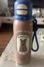 杯具熊（BEDDYBEAR）正品兒童保溫杯316不銹鋼男女大容量戶(hù)外學(xué)生水杯禮物 銳氣雙飲杯-藍領(lǐng)結西高地 600ml 曬單實(shí)拍圖