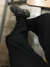 凡迪時(shí)尚 冰絲夏季薄款高質(zhì)感褲子男士休閑長(cháng)褲ins潮流韓版褲墜感闊腿束腳 GM87黑色 L 曬單實(shí)拍圖