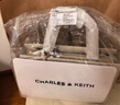 CHARLES&KEITH吊牌大容量托特包手提單肩送媽媽包包女包生日禮物CK2-50160152 Ivory象牙色 L 曬單實(shí)拍圖