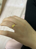 六福珠寶 黃金戒指小馬駒光影金手工編織足金38節禮物 計價(jià) 13號-約1.35克 曬單實(shí)拍圖