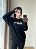 FILA斐樂(lè )官方情侶款套頭衛衣2025秋季休閑寬松針織長(cháng)袖上衣 曬單實(shí)拍圖