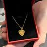 中國黃金（CHINA GOLD）黃金吊墜女足金愛心項鏈桃心吊墜生日首生日七夕情人節(jié)禮物送女友 【送女友】足金吊墜 約2.3g【贈鍍金銀鏈】 曬單實拍圖