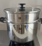 雙立人（ZWILLING）不銹鋼湯鍋蒸籠0涂層家用雙耳燉鍋抗黃煮面煮粥Silver銀光系列 SILVER湯鍋+蒸籠（含蒸格） 28cm 曬單實(shí)拍圖