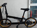 蘭令（RALEIGH）折疊自行車(chē)成人超輕便攜禧瑪諾變速20寸男女上班代步單車(chē) 黑金色【升級油剎+禧瑪諾變速+53T競速鋁牙盤(pán)】 8速 20英寸 曬單實(shí)拍圖
