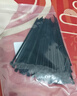 添翼自鎖式尼龍扎帶 理線(xiàn)帶 主機裝機 園藝 線(xiàn)纜桌面理線(xiàn)束線(xiàn)捆扎綁帶 黑色2.5*100mm 100根 曬單實(shí)拍圖