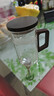 耐高溫玻璃茶杯高硼硅綠茶杯月牙過(guò)濾網(wǎng)泡茶杯家用高檔木把杯子 木把透明色月牙杯（帶蓋)400毫升 曬單實(shí)拍圖