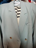 香影小西裝外套2026春新款米白氣質(zhì)休閑西服爆款職場(chǎng)輕熟風(fēng)女裝 藍色 L 曬單實(shí)拍圖