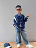 真維斯童裝男童春季套裝2026年新款男孩帥氣時(shí)髦衣服兒童潮流洋氣棒球服上衣 【兩件套】灰/J打棒球熊K-牛仔藍/J打棒球熊K 110 曬單實(shí)拍圖