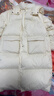 笛莎（DEESHA）童裝女童羽絨服2025冬季新款大童女孩兒童洋氣中長(cháng)款連帽外套保暖 米色 150 曬單實(shí)拍圖