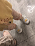 基諾浦（ginoble）嬰兒學(xué)步鞋8-18個(gè)月寶寶機能鞋夏季透氣步前鞋GB2201白色 曬單實(shí)拍圖