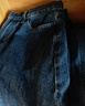 優(yōu)衣庫加長(cháng)款女裝直筒牛仔褲水洗產(chǎn)品中腰480743 67 海藍色 32 /170/82A 曬單實(shí)拍圖