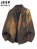 JEEP SPIRIT吉普外套男士皮衣夾克男秋冬季上衣服高端休閑運動(dòng)美式男裝 曬單實(shí)拍圖