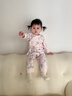 歡喜小熊 寶寶家居服套裝嬰兒春秋季衣服女童抗菌純棉秋衣秋褲分體兩件裝 萌寵樂(lè )章 73 曬單實(shí)拍圖