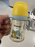 小雅象吸管奶瓶直飲杯1-3歲大寶寶ppsu帶重力球手柄兒童水杯 300ml 曬單實(shí)拍圖
