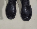 百麗厚底商務(wù)鞋男26新款夏季商場(chǎng)款牛皮革上班鞋透氣休閑皮鞋8ZM01AM6 黑色 43 曬單實(shí)拍圖