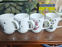 陶瓷帶蓋茶杯辦公會(huì )議杯家用泡茶水杯棋牌室杯子賓館白瓷水杯定制 梅蘭竹菊【4個(gè)一套】 帶蓋杯 曬單實(shí)拍圖