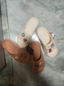 大嘴猴（paul frank）涼拖鞋女浴室拖鞋踩屎感家居厚底輕便戶(hù)外拖鞋男鞋6321白色38-39 曬單實(shí)拍圖