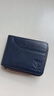 牛船長(cháng)皮具真皮短橫款頭層牛皮錢(qián)包休閑零錢(qián)駕駛證件多功能卡槽錢(qián)夾 藍色 曬單實(shí)拍圖