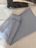 UR2026春季新款女裝簡(jiǎn)約休閑松緊腰超寬松A字半裙UWB550001 中藍 M (M-L) 曬單實(shí)拍圖