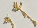千葉珠寶足金黃金耳環(huán)耳墜女比翼雙飛耳飾計價(jià)送女友 金重約2.81g/含工費/支持金重多退少補 曬單實(shí)拍圖