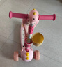 飛鴿兒童滑板車(chē)滑步車(chē)踏板車(chē)可坐可騎寶寶溜溜車(chē)1-3-4-6歲單腳三合一 櫻花粉【閃光輪帶座椅推把護欄】 曬單實(shí)拍圖