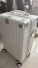 歐遙行李箱次日達小型可登機拉桿旅行箱結實(shí)耐用學(xué)生大容量拉鏈密碼箱 白色【升級加厚】輕音萬(wàn)向輪 20英寸 （便攜掛鉤+USB+水杯架） 曬單實(shí)拍圖