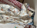 婧麒（JOYNCLEON）新生嬰兒睡袋寶寶投降式防驚跳神器純棉防踢被 藍 M jsd177270 曬單實(shí)拍圖