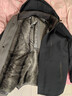 羅蒙（ROMON）鵝絨羽絨服男爸爸裝厚款保暖秋冬商務(wù)休閑可脫內膽高端休閑羽絨服 曬單實(shí)拍圖