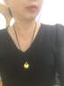 卡鉑亞古法黃金小胖福吊墜 足金999小金坨吊墜鏈墜掛墜男女款 9.68克 高18mm 寬20mm 曬單實(shí)拍圖