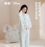 靜韻【超柔軟】半邊絨迪士尼25年秋冬季女款睡衣厚款家居服套裝可外穿 曬單實(shí)拍圖