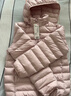 優(yōu)衣庫童裝男女童PUFFTECH空氣棉服可機洗連帽外套排骨棉服478123 10 水粉色 150 曬單實(shí)拍圖