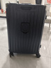 OEMG行李箱拉桿箱登機旅行箱大容量加厚鋁框抗摔學(xué)生密碼箱卡扣鎖皮箱 尊貴黑 卡扣 全新升級-整體配色 26英寸 初中高中學(xué)生住宿 曬單實(shí)拍圖