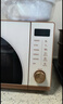 美的小滋味系列微波爐變頻家用小型奶油風(fēng)百搭復古轉盤(pán)式一級能效低頻輕音20L預制菜加熱（M2H1） 曬單實(shí)拍圖
