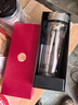 希諾抗菌玻璃杯雙層隔熱水杯男高檔辦公車(chē)載泡茶杯子X(jué)N-1938煙灰390mL 曬單實(shí)拍圖