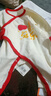 貝瑞加（Babyprints）新生兒連體衣初生寶寶純棉哈衣喜慶滿(mǎn)月服嬰兒四季衣服 福氣52 曬單實(shí)拍圖