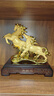 禮之源馬到成功擺件雙駿奔騰馬家居客廳酒柜馬年吉祥裝飾品喬遷開(kāi)業(yè)禮品 雙駿奔騰（金色） 曬單實(shí)拍圖