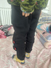 361°年裝新年兒童長(cháng)褲26春男小童針織加絨保暖卡通運動(dòng)褲 黑130 曬單實(shí)拍圖