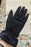 玖慕（JIUMU）保暖手套女冬季加厚加絨分指手套戶(hù)外開(kāi)車(chē)騎行防風(fēng)防寒可觸屏手套 曬單實(shí)拍圖