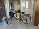 永久城市自行車(chē)26英寸復古自行車(chē)實(shí)心胎男女式成人學(xué)生帶兒童通勤單車(chē) 曬單實(shí)拍圖