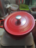 京嚴琺瑯鍋鑄鐵鍋家用微壓鍋燉鍋燉盅砂鍋湯鍋不粘鍋煮鍋燃氣灶電磁爐 【真琺瑯真鑄鐵】經(jīng)典紅 適用5-7人 24cm 曬單實(shí)拍圖
