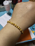 金至尊（3DG Jewellery）寶珠葫蘆古法刻絲工藝黃金手鏈足金999轉運珠手串新年禮物計價(jià) 總重16.94克（金重16.86克） 曬單實(shí)拍圖