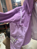 秋冬羽絨服外套防臟防水女孩中大童罩衣兒童圍裙寶寶吃飯正穿護衣 (萌櫻)紫色 130碼(建議5-6歲） 曬單實(shí)拍圖