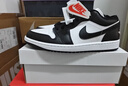 耐克喬丹女子輕便板鞋春季平底刺繡低幫運動(dòng)鞋JORDAN AJ1 DC0774 101白色/黑/白色 39 曬單實(shí)拍圖