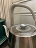 鳴盞純鈦全自動(dòng)底部上水智能電熱水壺茶臺電水壺泡茶提梁燒水壺專(zhuān)茶專(zhuān)溫辦公家用恒溫煮水壺茶爐MZ172 0.8L MZ172（純鈦提梁上水壺月光銀） 曬單實(shí)拍圖