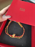潮宏基好事發(fā)生馬上有錢(qián)黃金手鏈女足金紅繩小馬手繩生肖馬年本命年禮物 可調節手繩 曬單實(shí)拍圖