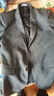 羅蒙（ROMON）男士休閑西服秋冬新款加棉加厚毛呢西裝外套青年商務(wù)百搭男裝上衣 10131/617深灰色 2XL 曬單實(shí)拍圖