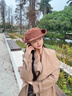 偶森西部牛仔帽女登山防曬帽秋冬川西北旅游遮陽(yáng)帽防紫外線(xiàn)美式復古帽 曬單實(shí)拍圖